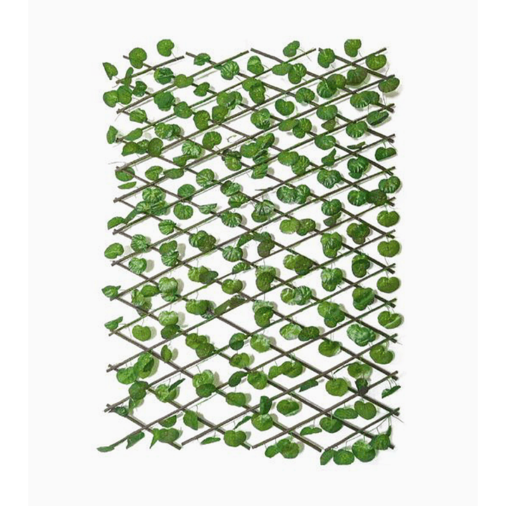 Malla artificial decorativa hojas verdes 42–70 cm para jardín y terraza 1