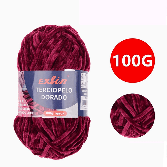 Lana Terciopelo Exlin – Set de 10 ovillos de 100g 7