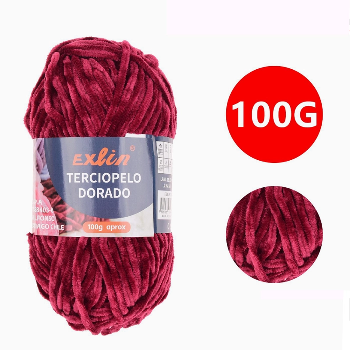 Lana Terciopelo Exlin – Set de 10 ovillos de 100g 8