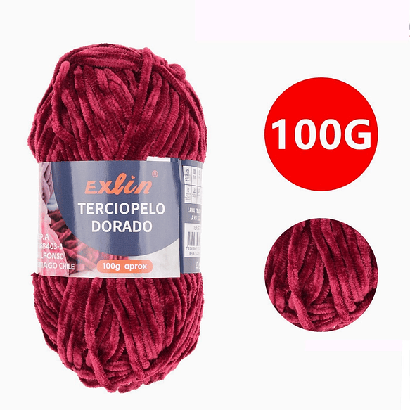Lana Terciopelo Exlin – Set de 10 ovillos de 100g 8