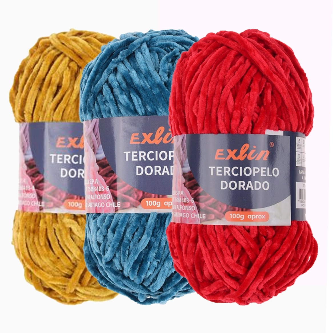 Lana Terciopelo Exlin – Set de 10 ovillos de 100g 1