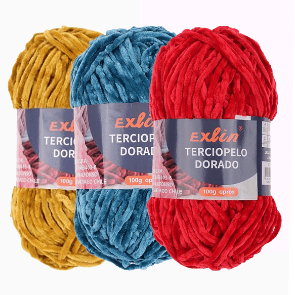 Lana Terciopelo Exlin – Set de 10 ovillos de 100g 1