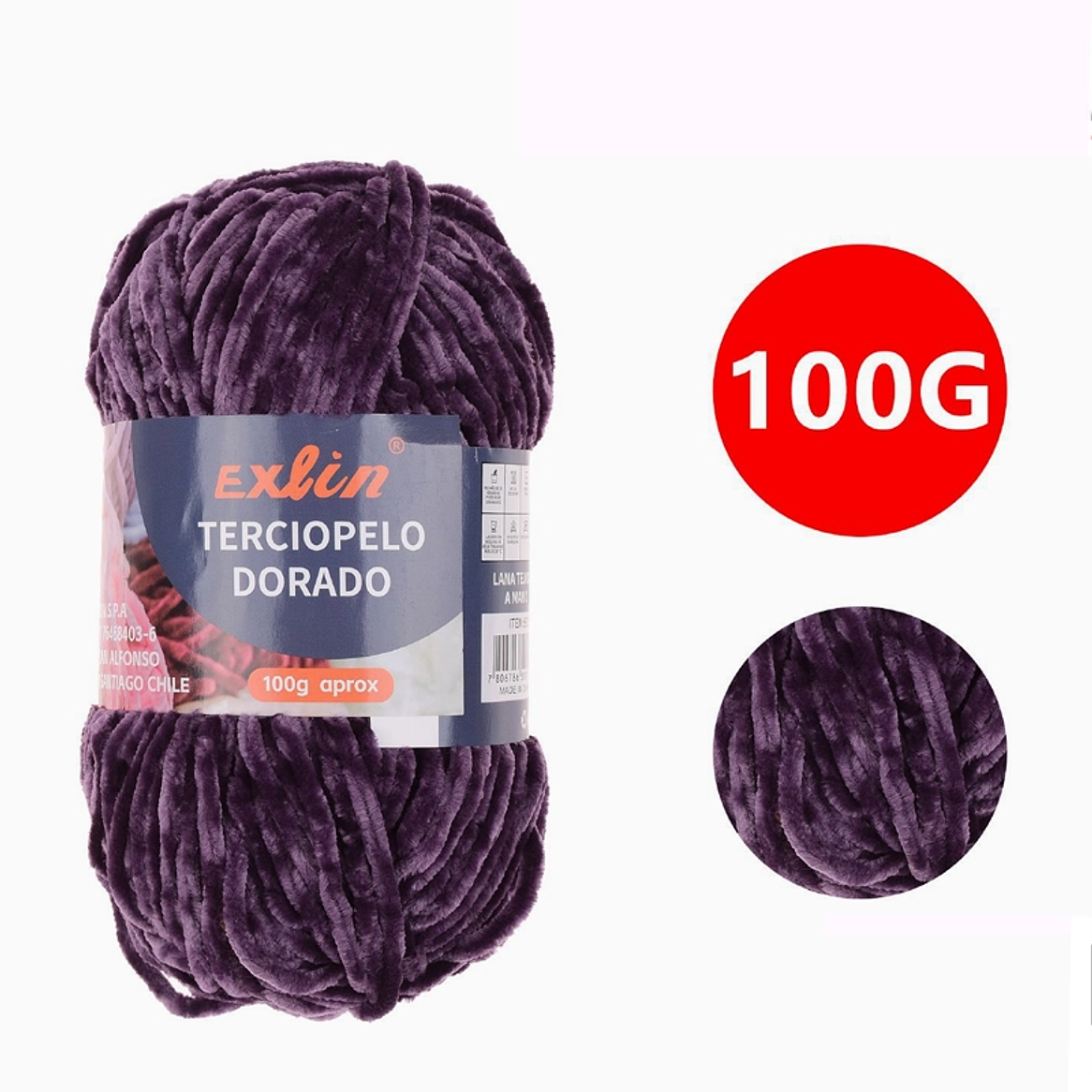 Lana Terciopelo Exlin – Set de 10 ovillos de 100g 9