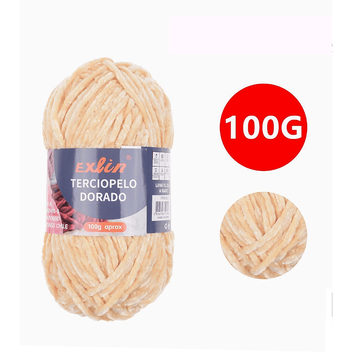 Lana Terciopelo Exlin – Set de 10 ovillos de 100g 10