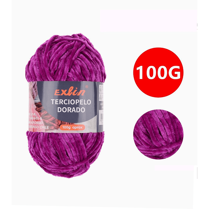 Lana Terciopelo Exlin – Set de 10 ovillos de 100g 11