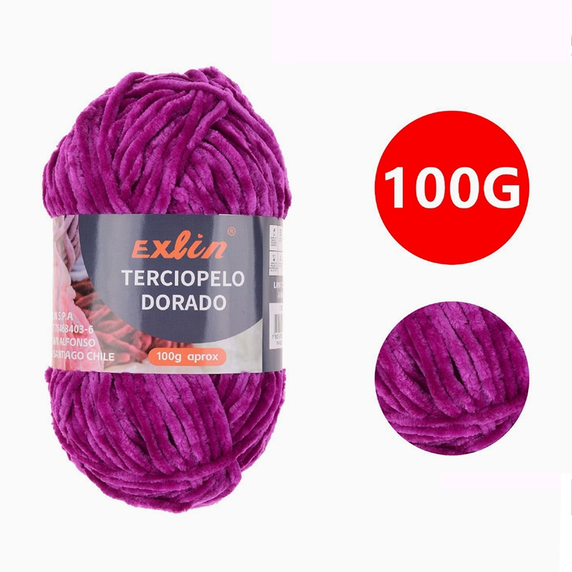 Lana Terciopelo Exlin – Set de 10 ovillos de 100g 11