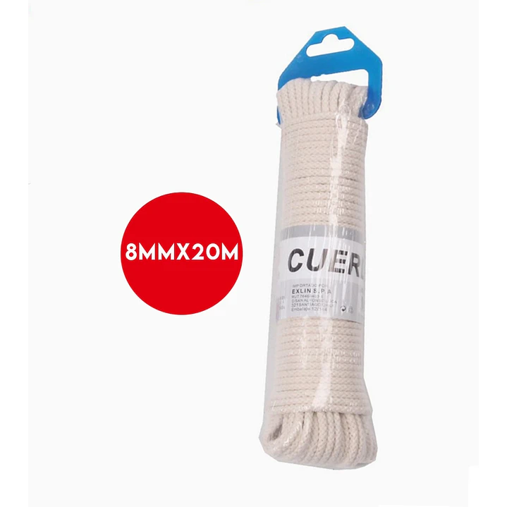 Cuerda de algodón trenzado 8mm x 20m 1