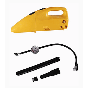 Compresor de Aire Portátil 2 en 1 con Aspiradora 12V