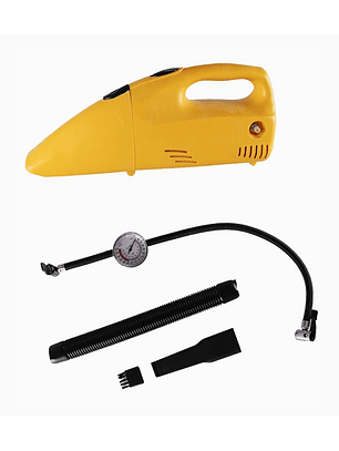 Compresor de Aire Portátil 2 en 1 con Aspiradora 12V
