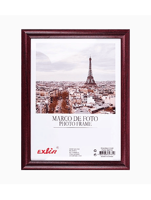 Marco de Foto Diseño Tradicional con Acabado Tipo Madera