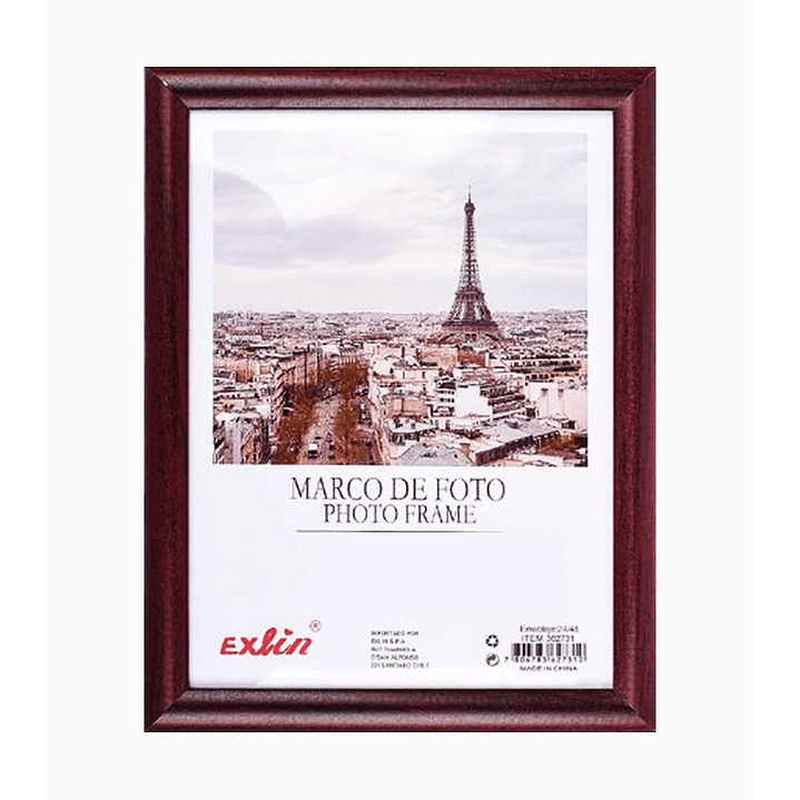 Marco de Foto Diseño Tradicional con Acabado Tipo Madera 1