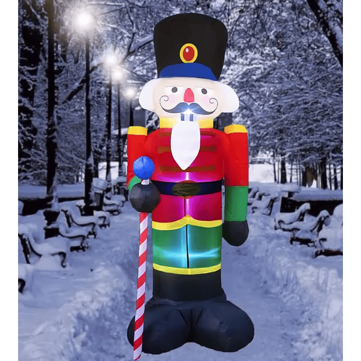 Soldado Inflable Navideño 120 - 180 y 240 cm 3