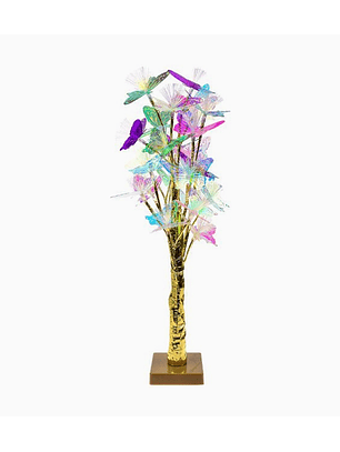 Árbol Navideño con Luz y Mariposas 55 cm
