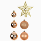 Pack de 37 adornos navideños: esferas de 4, 5 y 6 cm + estrella 18 cm - Miniatura 1