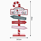Adorno Navideño Señal Polo Norte – Letrero Decorativo Festivo Infantil 49 cm - Miniatura 2