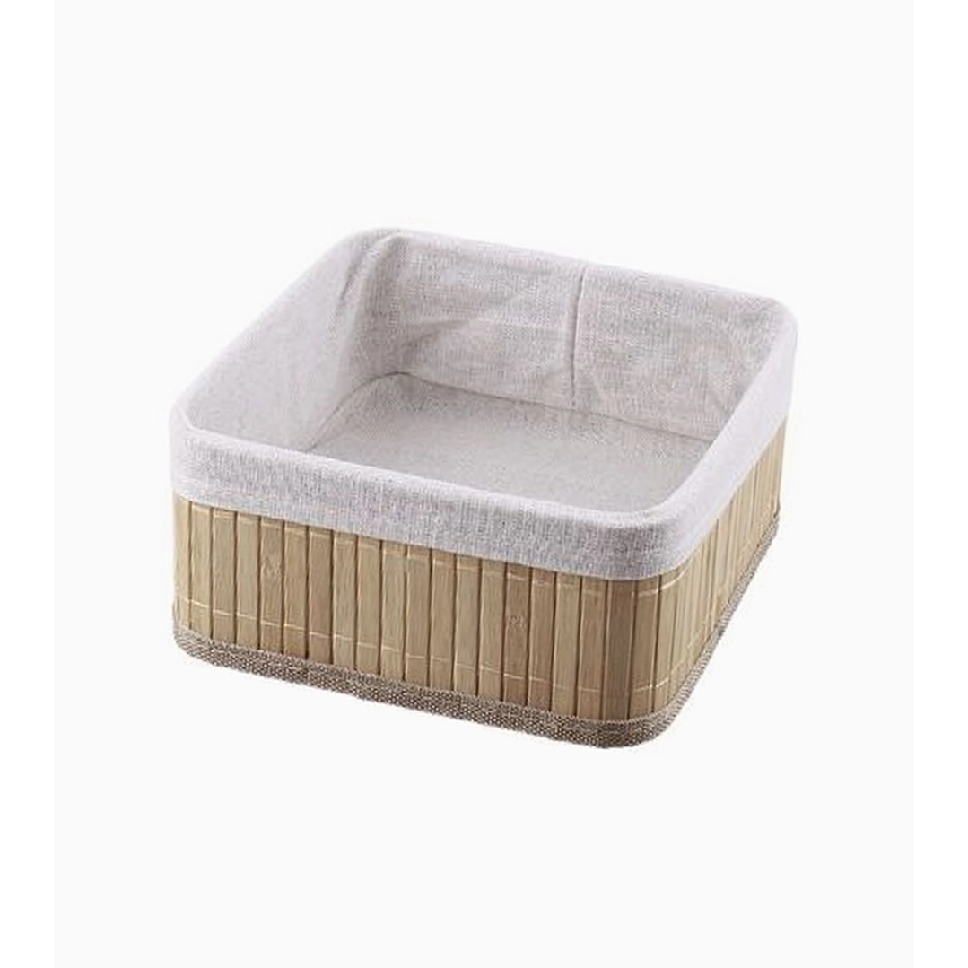 Canasta cuadrada para pan o frutas – tamaños 25x25, 21x21 y 17x17 cm 1