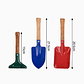 Set Herramientas Jardinería 3 Piezas Mango Madera – Pala y Rastrillo - Miniatura 2