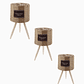 Pack 3 macetas artesanales decorativas color paja 33×22, 43×25.5 y 57.5×30 cm - Miniatura 1