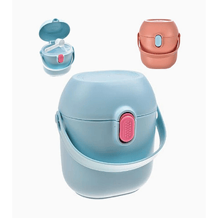 Contenedor hermético para leche en polvo con mango y cierre seguro