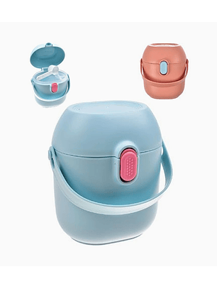 Contenedor hermético para leche en polvo con mango y cierre seguro