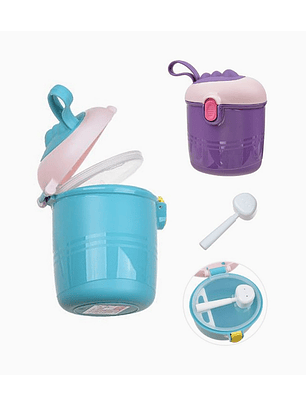 Contenedor hermético leche en polvo 440ml - cierre antiderrame