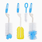 Set de limpieza para mamaderas con cepillos de diferentes tamaños - Miniatura 1