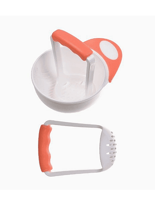 Moledor de frutas compacto 11.5 x 12 cm con sistema de presión