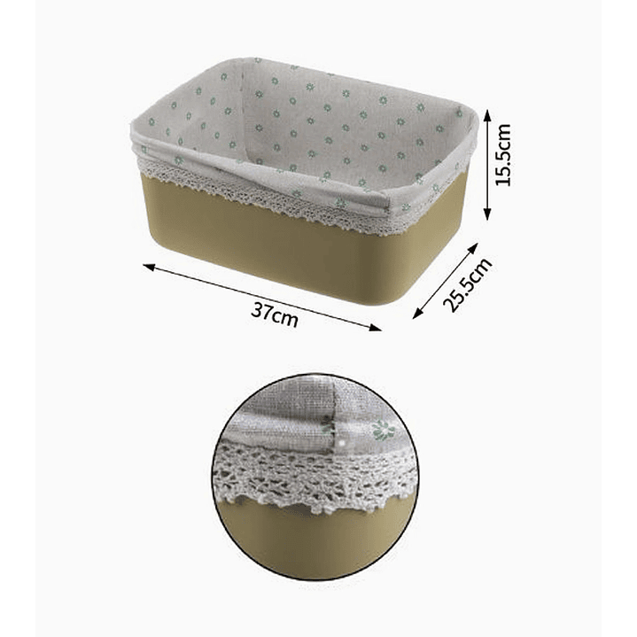 Set de Canastas Paneras Floreadas para Frutas y Panes 3 UND 2