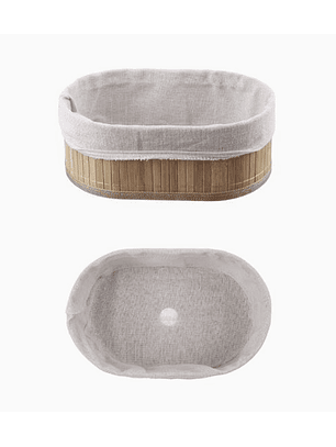 Panera de Madera con Paño Interior – Canasta para Frutas y Panes