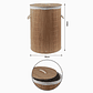 Cesta de Ropa con Tapa y Manillas de Cuerda – Madera y Paño Interior - Miniatura 2