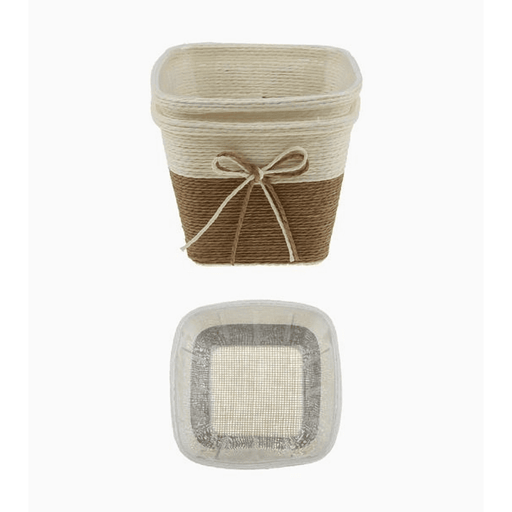 Funda Tejida para Macetero – Set de 2 Unidades Decorativas 1