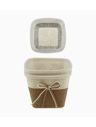 Fundas Tejidas para Maceteros – Set de 2 Unidades Decorativas