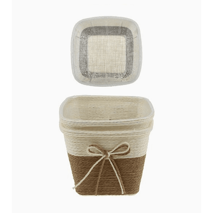 Fundas Tejidas para Maceteros – Set de 2 Unidades Decorativas 1