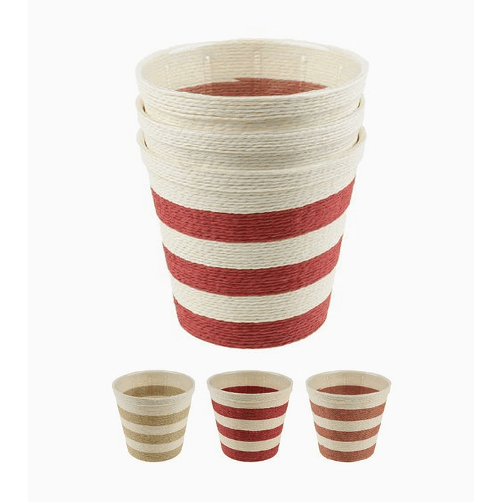 Fundas Tejidas Redondas para Maceteros – Pack de 3 Unidades 1