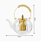 Tetera de vidrio 1.4 litros con filtro dorado - Miniatura 2