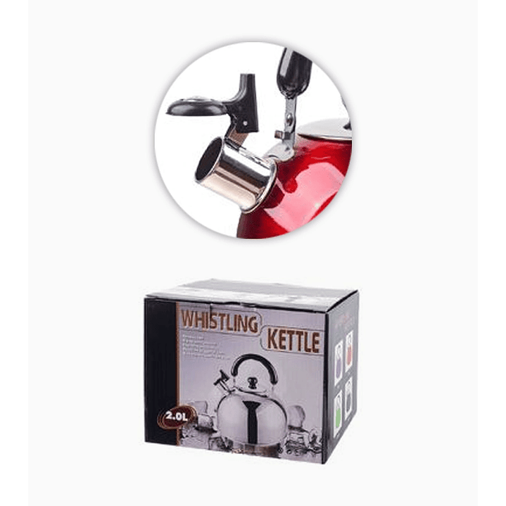 Tetera de acero inoxidable 2 y 3 litros con sirena de ebullición 4