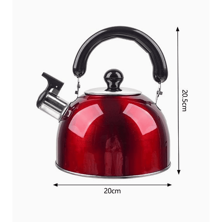 Tetera de acero inoxidable 2 y 3 litros con sirena de ebullición 2