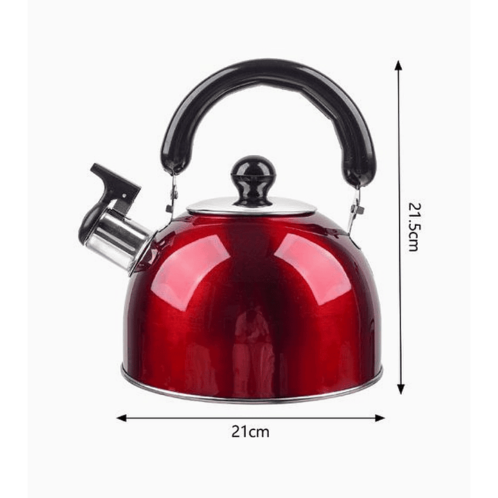 Tetera de acero inoxidable 2 y 3 litros con sirena de ebullición 3