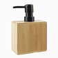Dispensador de jabón líquido estilo madera 6.8x9.8x15.5 cm - Miniatura 1