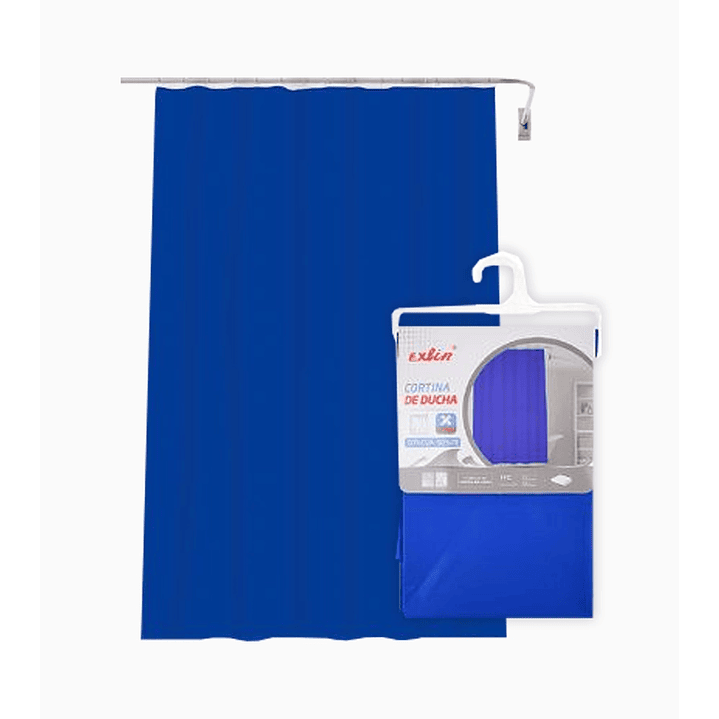 Cortina de baño plástica 1.80x1.80 cm colores azul, burdeo, verde, celeste y rosa 1