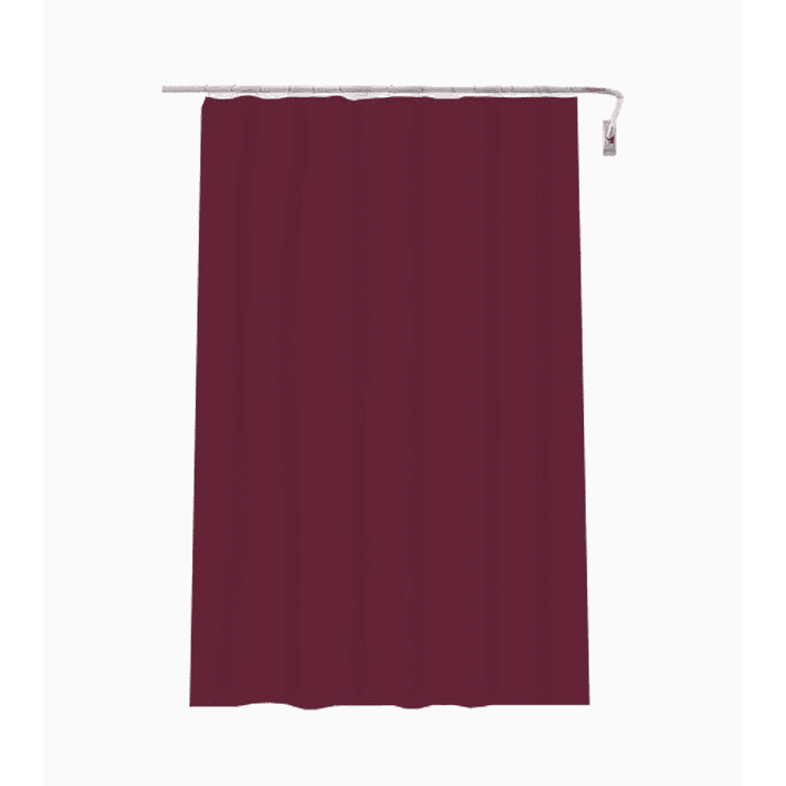 Cortina de baño plástica 1.80x1.80 cm colores azul, burdeo, verde, celeste y rosa 3