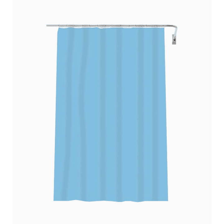 Cortina de baño plástica 1.80x1.80 cm colores azul, burdeo, verde, celeste y rosa 5