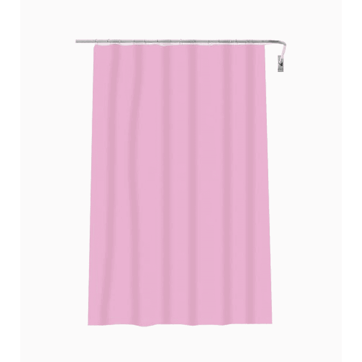 Cortina de baño plástica 1.80x1.80 cm colores azul, burdeo, verde, celeste y rosa 6