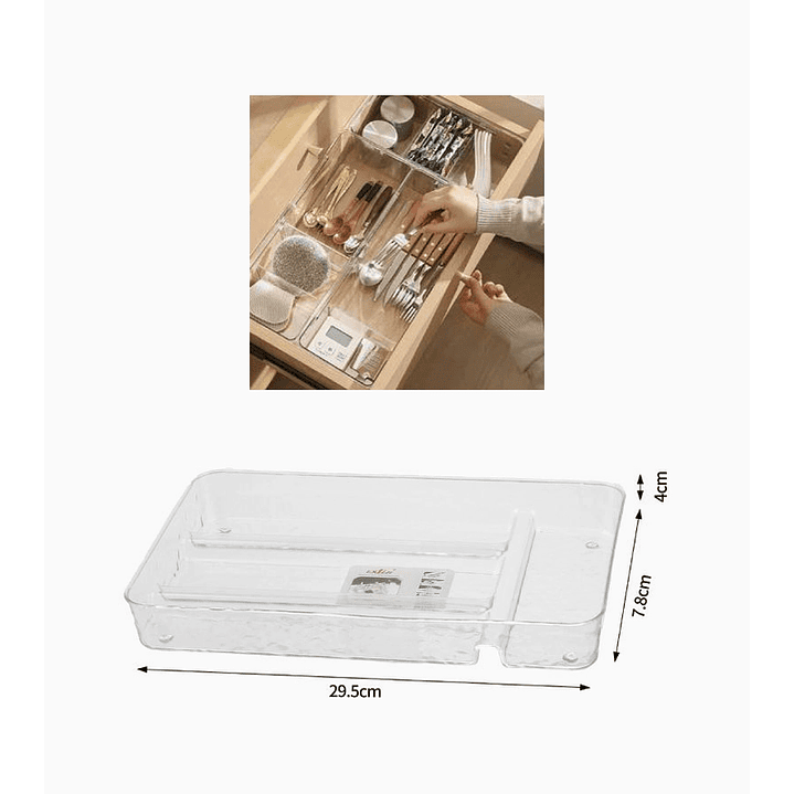 Organizador de cocina compacto para cubiertos y utensilios – 29.5x7.8x4 cm 2