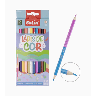 Set de Lápices de Colores Bicolor 12 Unidades – 24 Colores