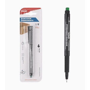 Marcador Permanente Punta Fina 0.6 mm Negro Base Alcohol