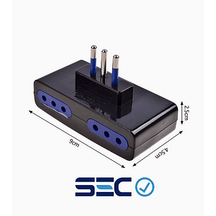 Adaptador Eléctrico 3 Patas – Múltiples Entradas – Certificación SEC