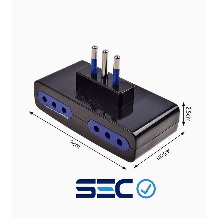 Adaptador Eléctrico 3 Patas – Múltiples Entradas – Certificación SEC 1