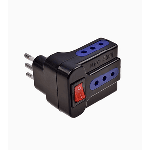 Adaptador Eléctrico 3 Patas con Interruptor – Certificación SEC