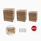 Set de 3 Canastos Rectangulares con Tapa - Miniatura 2
